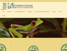 Tablet Screenshot of internationalherpetologicalsymposium.com
